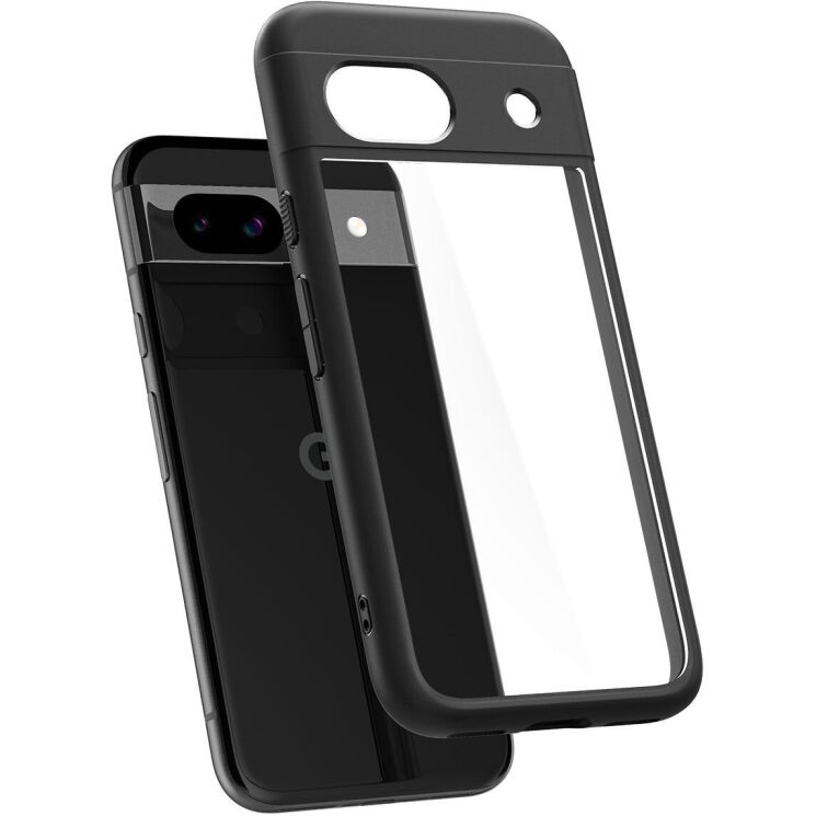 Защитный чехол Spigen (SGP) Ultra Hybrid для Google Pixel 8A - Matte Black: фото 4 из 14