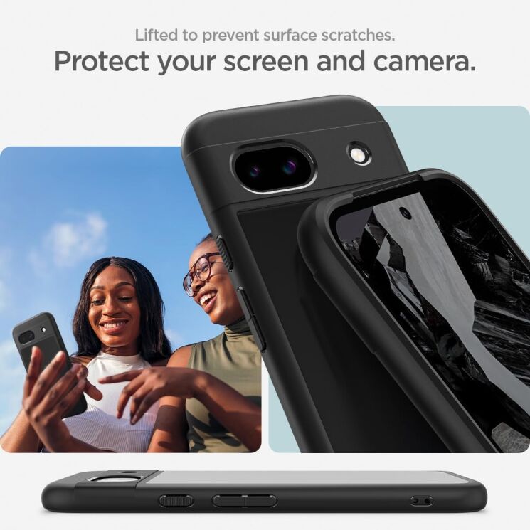 Защитный чехол Spigen (SGP) Ultra Hybrid для Google Pixel 8A - Crystal Clear: фото 15 из 17