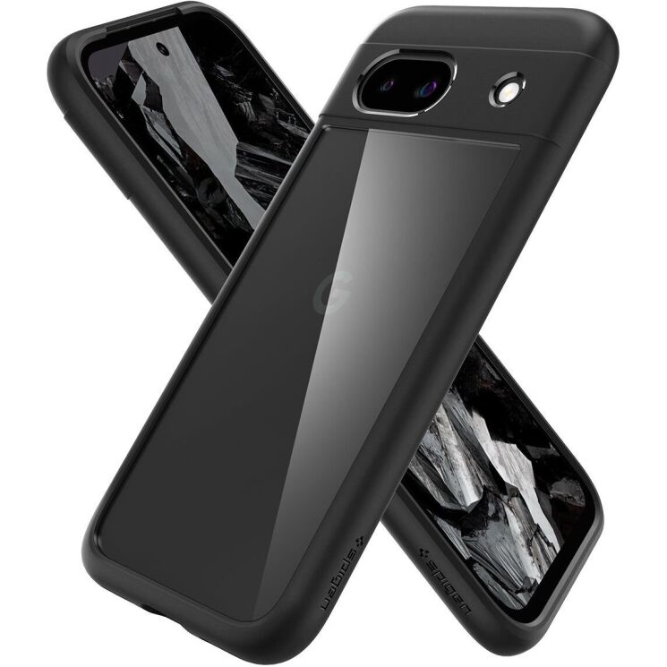 Защитный чехол Spigen (SGP) Ultra Hybrid для Google Pixel 8A - Matte Black: фото 3 из 14