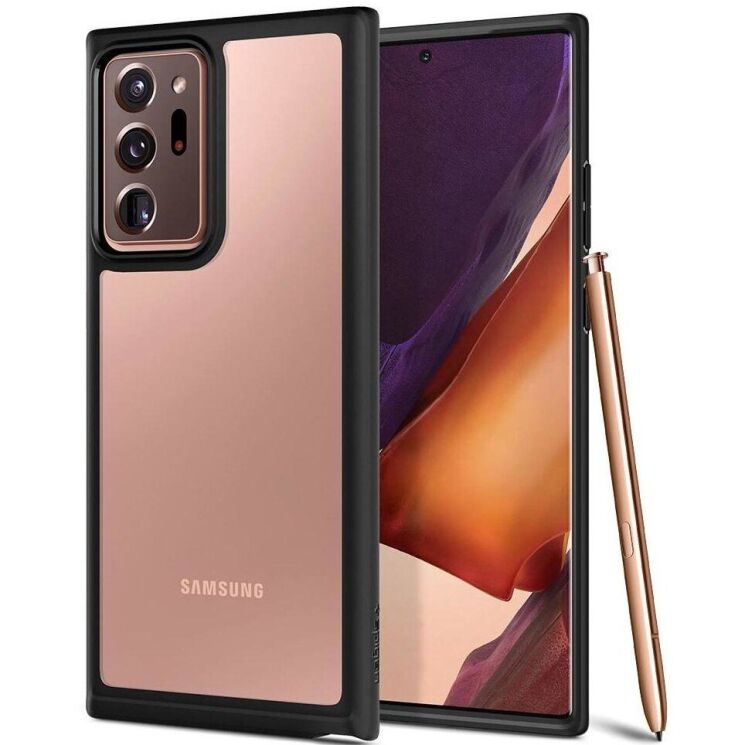 Защитный чехол Spigen (SGP) Ultra Hybrid для Samsung Galaxy Note 20 Ultra (N985) ACS01394 - Matte Black: фото 1 из 10