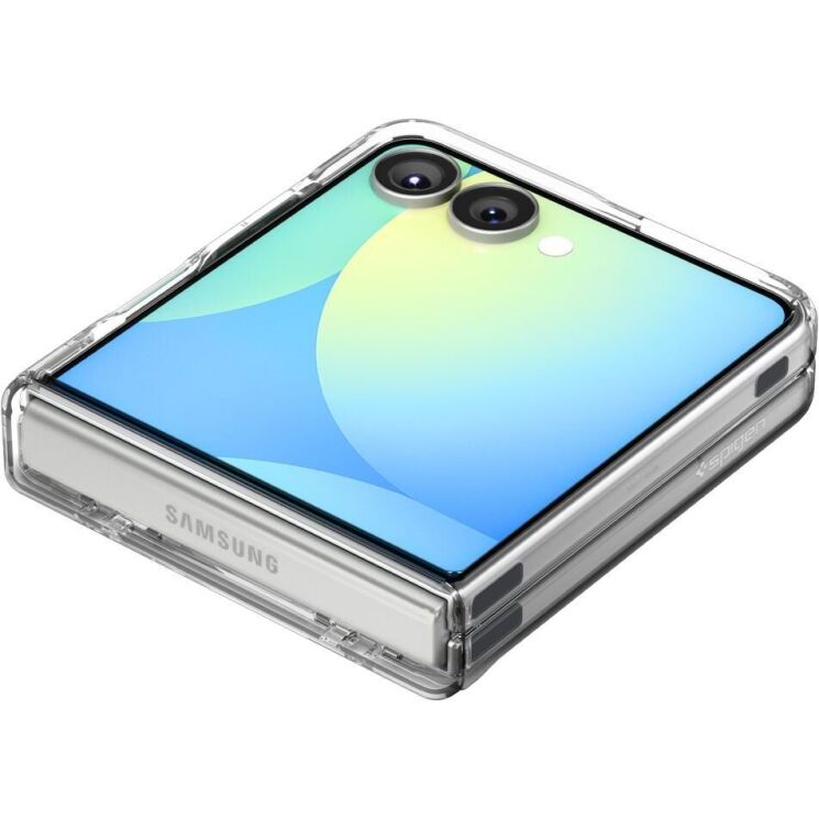 Защитный чехол Spigen (SGP) Ultra Hybrid Pro (MagFit) для Samsung Galaxy Flip 7 (ACS09559) - Clear / White: фото 12 из 24