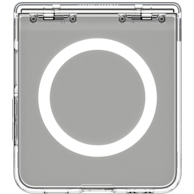 Защитный чехол Spigen (SGP) Ultra Hybrid Pro (MagFit) для Samsung Galaxy Flip 7 (ACS09559) - Clear / White: фото 10 из 24