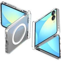 Защитный чехол Spigen (SGP) Ultra Hybrid Pro (MagFit) для Samsung Galaxy Flip 7 (ACS09559) - Clear / White: фото 1 из 24