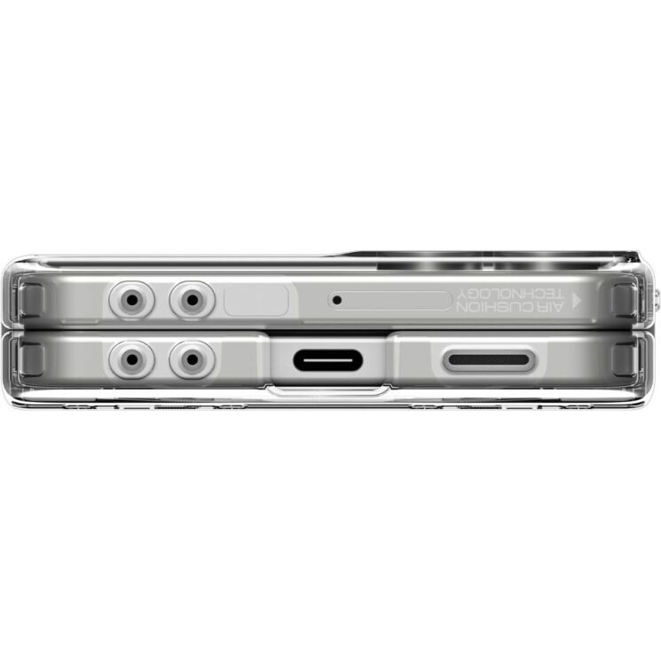 Защитный чехол Spigen (SGP) Ultra Hybrid Pro (MagFit) для Samsung Galaxy Flip 7 (ACS09559) - Clear / White: фото 18 из 24
