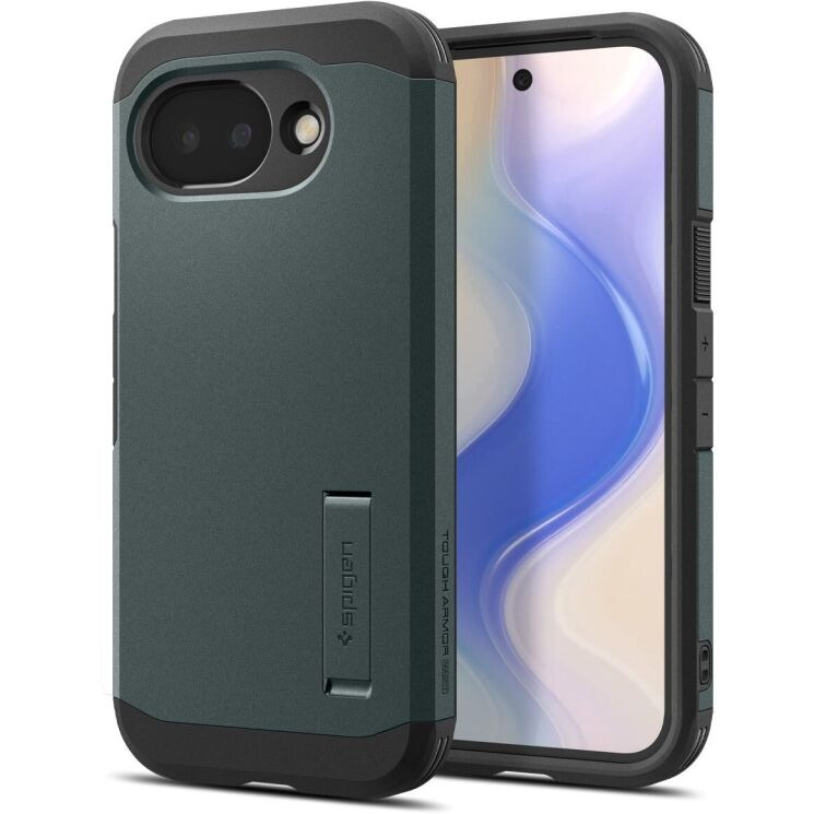 Защитный чехол Spigen Tough Armor (MagFit) для Google Pixel 10a (ACS11282) - Abyss Green: фото 2 из 13