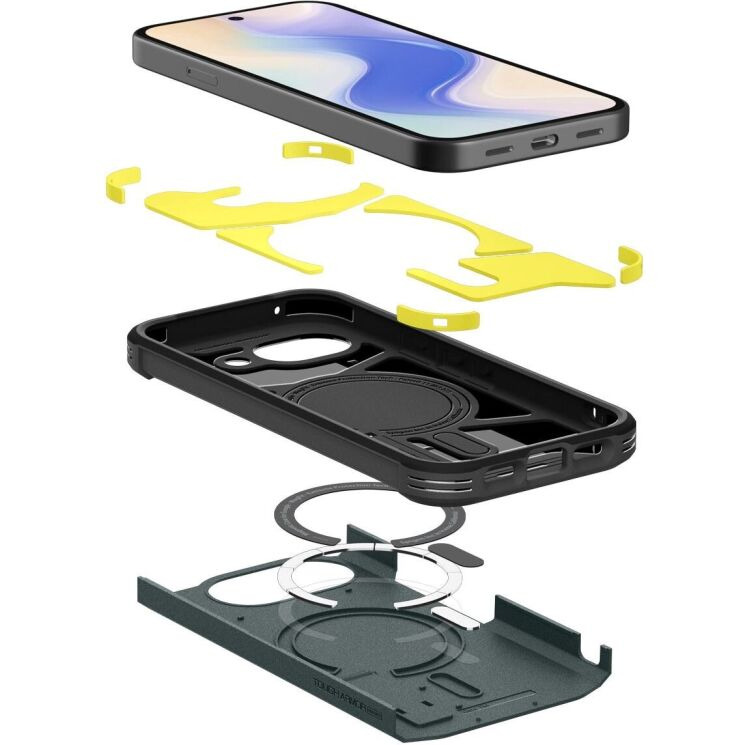 Защитный чехол Spigen Tough Armor (MagFit) для Google Pixel 10a (ACS11282) - Abyss Green: фото 5 из 13