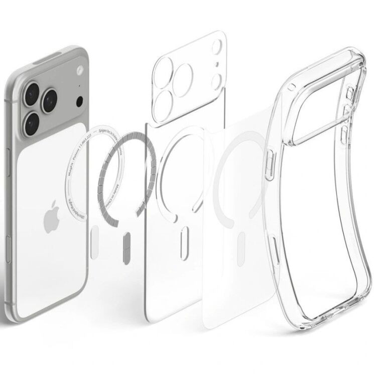 Защитный чехол Spigen Ultra Hybrid MagSafe для iPhone 18 Pro Max (ACS12124) - Frost White (4403103T) Защитный чехол Spigen Ultra Hybrid MagSafe для iPhone 18 Pro Max (ACS12124) - Frost White: фото 6 из 13