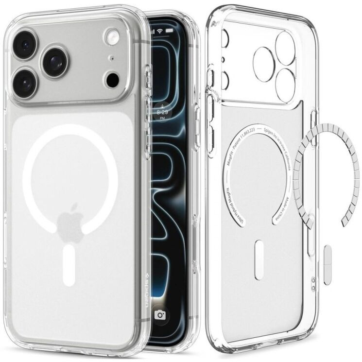 Защитный чехол Spigen Ultra Hybrid MagSafe для iPhone 18 Pro Max (ACS12124) - Frost White (4403103T) Защитный чехол Spigen Ultra Hybrid MagSafe для iPhone 18 Pro Max (ACS12124) - Frost White: фото 2 из 13