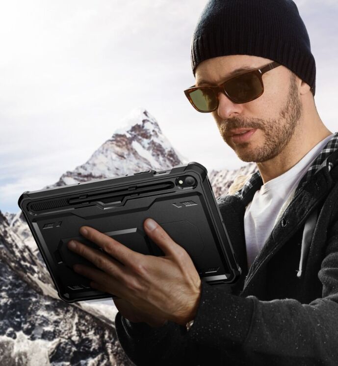 Защитный чехол Tech-Protect Kevlar Pro для Samsung Galaxy Tab S9 (X710/716) - Black: фото 6 из 6