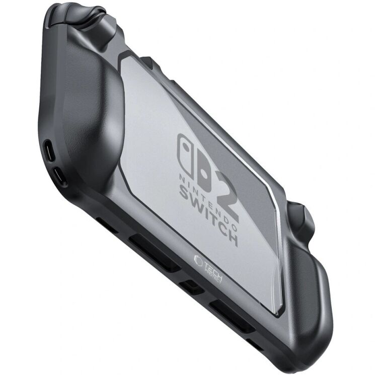 Защитный чехол Tech-Protect Magmat (FC) для Nintendo Switch 2 - Black Clear: фото 4 из 7