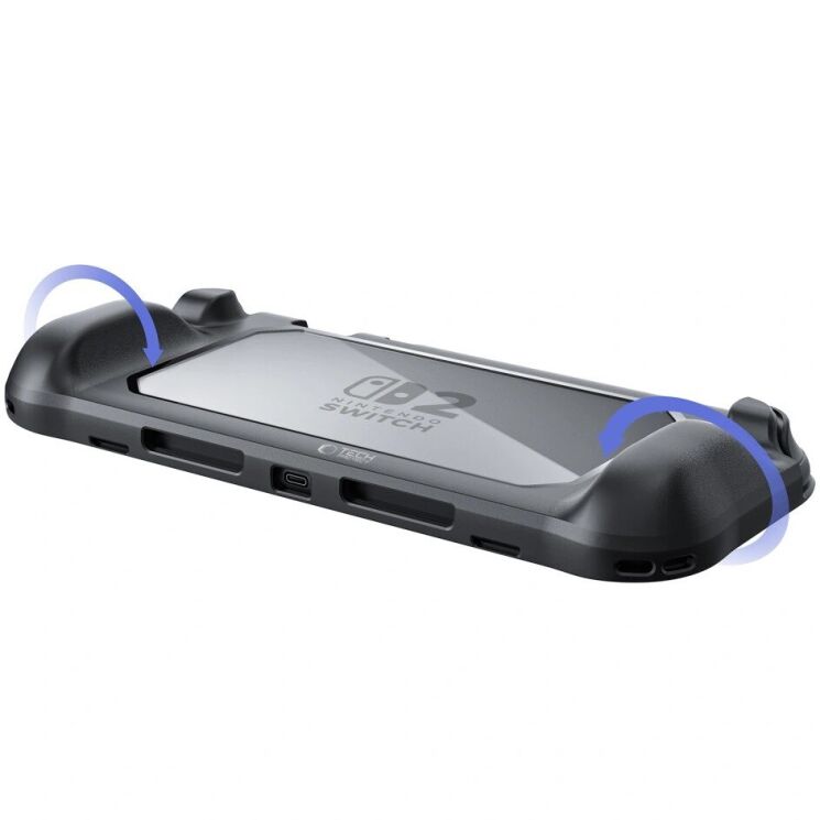 Защитный чехол Tech-Protect Magmat (FC) для Nintendo Switch 2 - Black Clear: фото 5 из 7