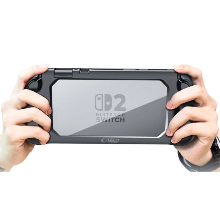 Защитный чехол Tech-Protect Magmat (FC) для Nintendo Switch 2 - Black Clear: фото 6 из 7