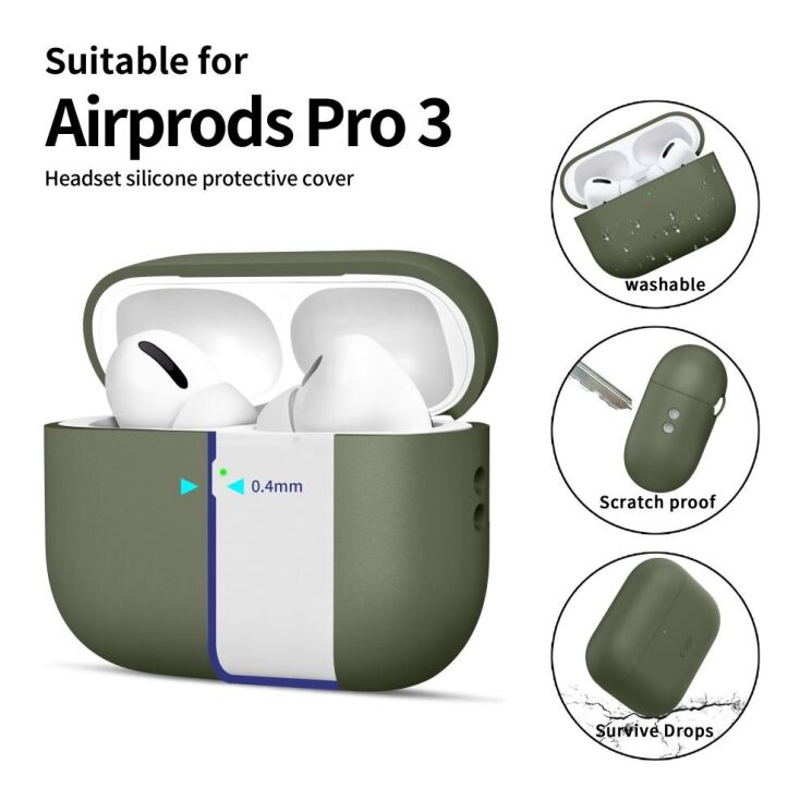 Защитный чехол Tech-Protect Silicone Case для AirPods Pro 3 - Caffe Latte: фото 4 из 7