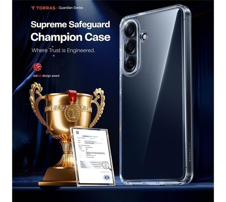 Защитный чехол TORRAS Guardian для Samsung Galaxy S26 Plus - Black: фото 9 из 10