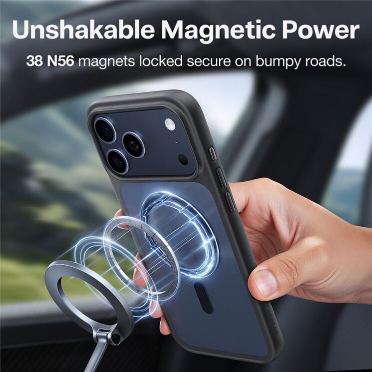 Защитный чехол TORRAS Guardian MagSafe для Apple iPhone 17 Pro Max - Transparent: фото 4 из 8