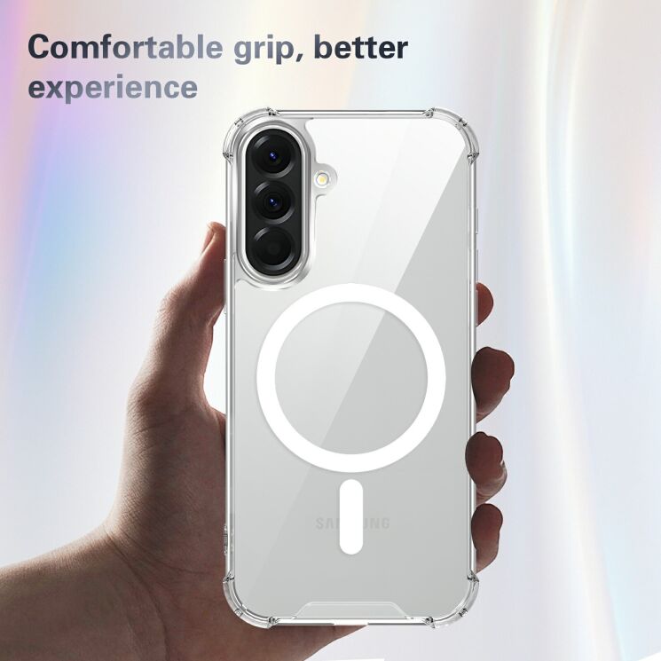 Захисний чохол UniCase AirBag Flow MagSafe для Samsung Galaxy A37 (A376) / A36 (A366) - Transparent: фото 5 з 14