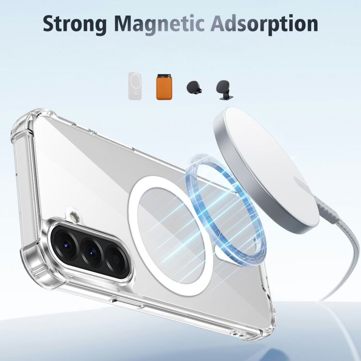 Захисний чохол UniCase AirBag Flow MagSafe для Samsung Galaxy A37 (A376) / A36 (A366) - Transparent: фото 14 з 14