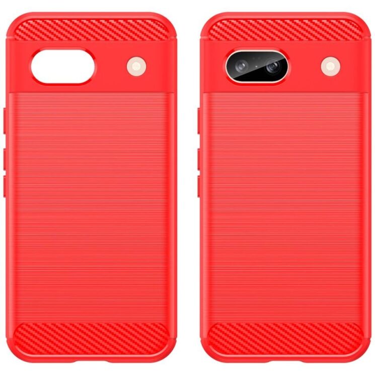 Защитный чехол UniCase Carbon для Google Pixel 8A - Red: фото 2 из 8