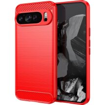 Защитный чехол UniCase Carbon для Google Pixel 9 Pro XL - Red: фото 1 из 8