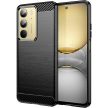 Защитный чехол UniCase Carbon для Realme C75 - Black: фото 1 из 8