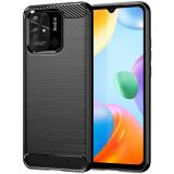 Захисний чохол UniCase Carbon для Xiaomi Redmi 10C - Black: фото 1 з 8