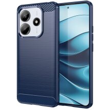 Защитный чехол UniCase Carbon для Xiaomi Redmi Note 14 5G - Blue: фото 1 из 8