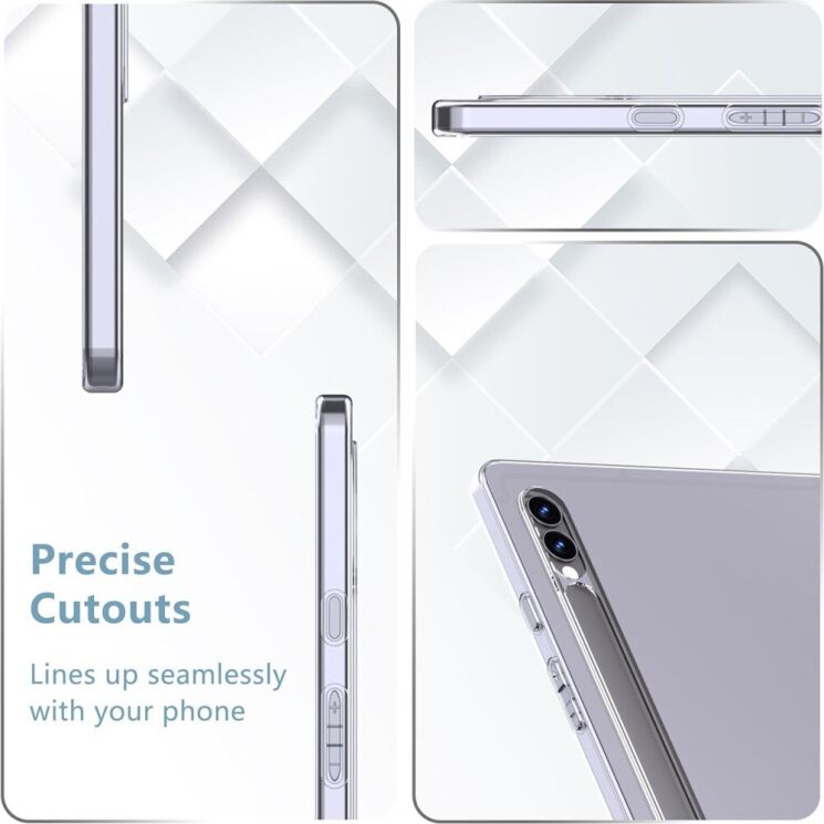 Защитный чехол UniCase Clear Protective для Samsung Galaxy Tab S10 Ultra - Transparent: фото 6 из 7