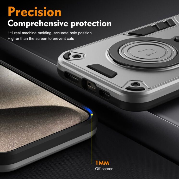 Защитный чехол UniCase Cosmic Armor для Xiaomi Redmi 14C / Redmi A4 5G / Poco C75 - Black: фото 6 из 8