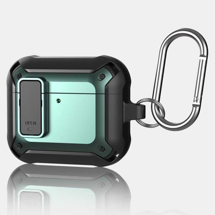 Защитный чехол UniCase Defender Cover для Apple AirPods 4 - Green: фото 3 из 8