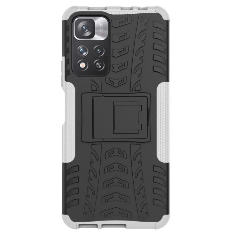 Противоударный чехол UniCase Hybrid X для Xiaomi Redmi Note 11 Pro (Chinese) / Note 11 Pro+ - White: фото 2 из 18