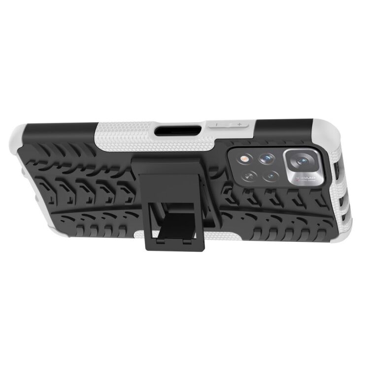 Противоударный чехол UniCase Hybrid X для Xiaomi Redmi Note 11 Pro (Chinese) / Note 11 Pro+ - White: фото 5 из 18