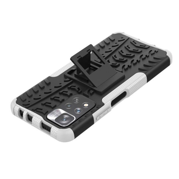 Противоударный чехол UniCase Hybrid X для Xiaomi Redmi Note 11 Pro (Chinese) / Note 11 Pro+ - White: фото 6 из 18