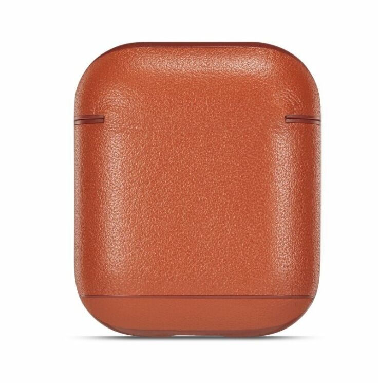 Защитный чехол UniCase Leather Cover для Apple AirPods 1 / 2 - Brown: фото 5 из 14