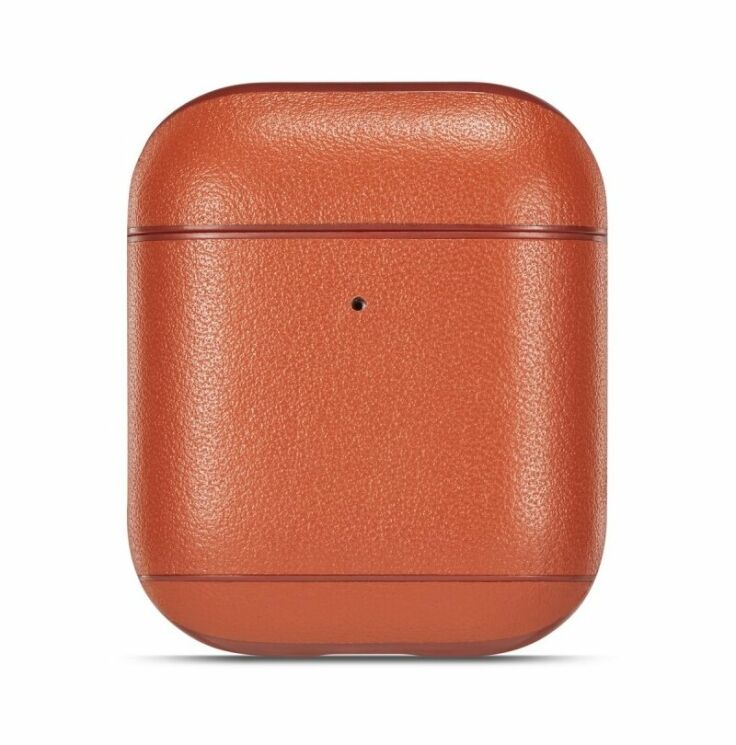 Защитный чехол UniCase Leather Cover для Apple AirPods 1 / 2 - Brown: фото 4 из 14