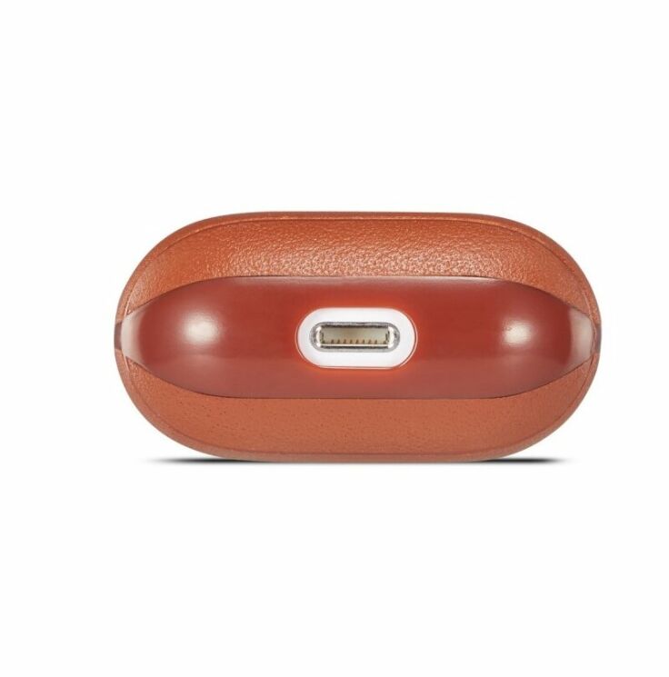 Защитный чехол UniCase Leather Cover для Apple AirPods 1 / 2 - Brown: фото 7 из 14