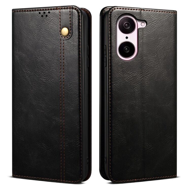 Захисний чохол UniCase Leather Wallet для OnePlus Nord CE 5 / Ace 5 Racing - Black: фото 1 з 6