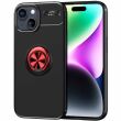 Захисний чохол UniCase Magnetic Ring для Apple iPhone 15 Plus - Black / Red (329448BR)