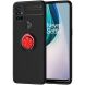 Защитный чехол UniCase Magnetic Ring для OnePlus Nord N10 - Black / Red (271942BR). Фото 1 из 10