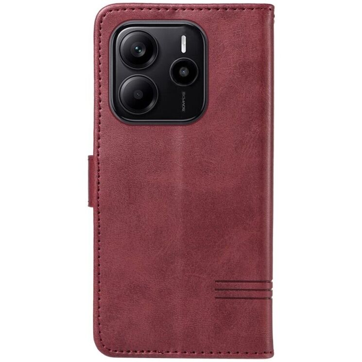 Защитный чехол UniCase T-Shape Lines для Xiaomi Redmi Note 14 4G - Wine Red: фото 3 из 8