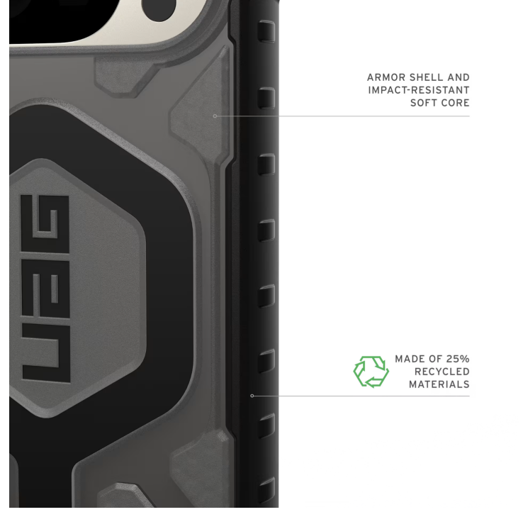 Захисний чохол URBAN ARMOR GEAR Pathfinder Clear Pro для Google Pixel 10 Pro (614469113140) - Ash: фото 8 з 9