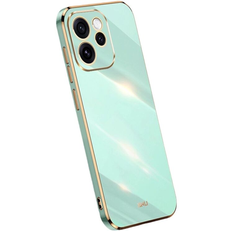 Захисний чохол XINLI Porcelain Design для OPPO Reno 15 F/FS - Cyan: фото 1 з 7