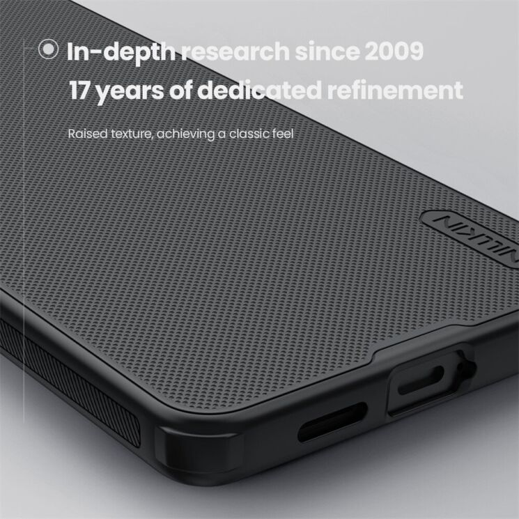 Защитный (PC+TPU) чехол NILLKIN Frosted Shield Pro Magnetic для Samsung Galaxy S26 FE - Black: фото 7 из 10