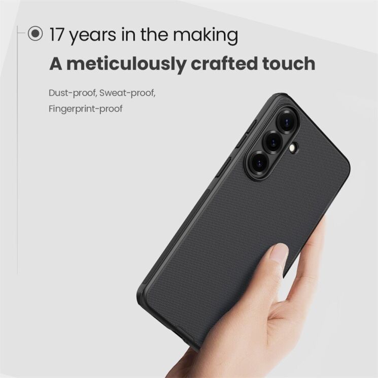 Защитный (PC+TPU) чехол NILLKIN Frosted Shield Pro Magnetic для Samsung Galaxy S26 FE - Black: фото 8 из 10