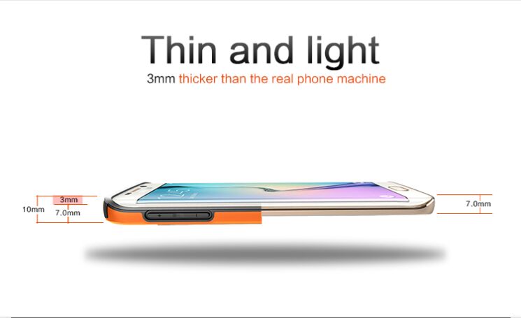 Захисний бампер NILLKIN Slim Border Series для Samsung Galaxy S6 edge (G925) - Black: фото 9 з 19