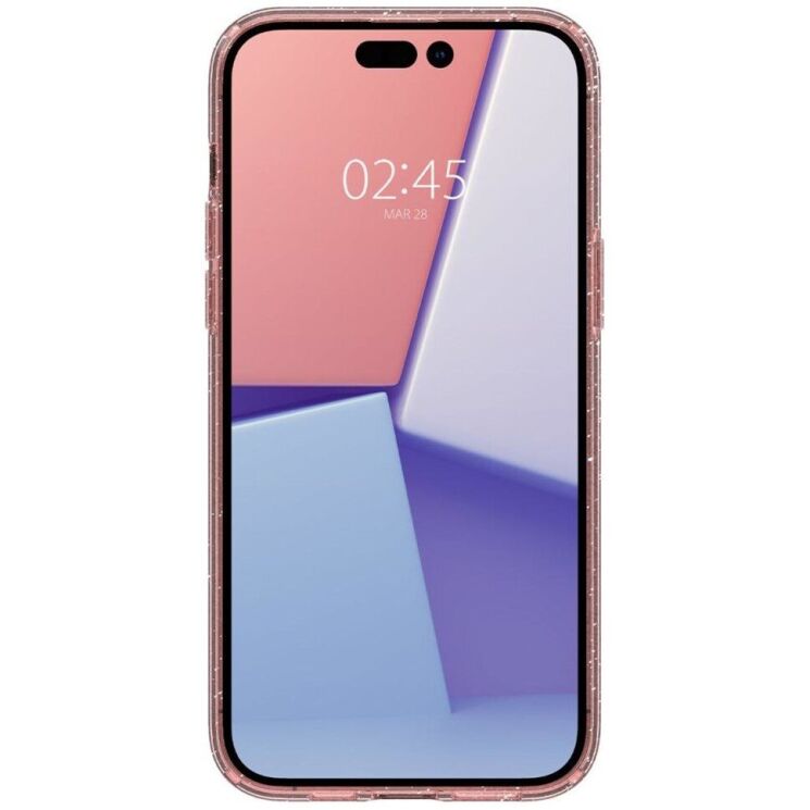 Защитный чехол Spigen (SGP) Liquid Crystal Glitter для Apple iPhone 14 Pro - Rose Quartz: фото 5 из 13