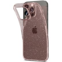 Защитный чехол Spigen (SGP) Liquid Crystal Glitter для Apple iPhone 14 Pro - Rose Quartz: фото 1 из 13