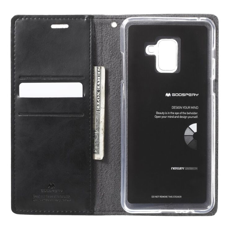 Чехол-книжка MERCURY Classic Flip для Samsung Galaxy A8+ 2018 (A730) - Black: фото 5 из 6