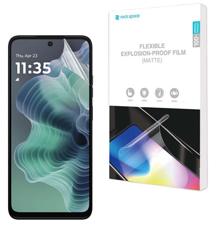 Антиблікова плівка на екран RockSpace Matte для Motorola Moto G35: фото 1 з 8