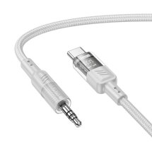 AUX-кабель Hoco UPA27 Type-C to 3.5mm (1.2m) - Gray: фото 1 из 6