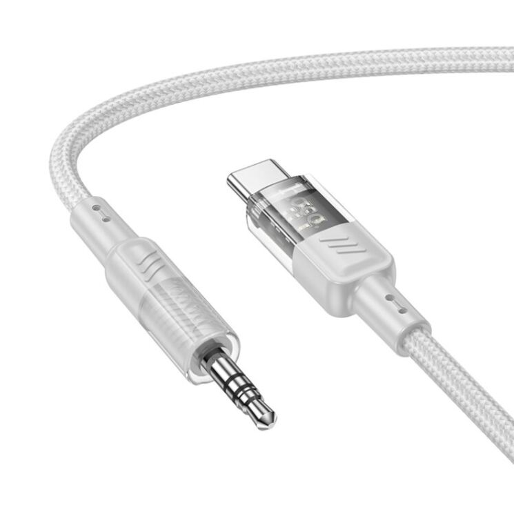 AUX-кабель Hoco UPA27 Type-C to 3.5mm (1.2m) - Gray: фото 1 из 6